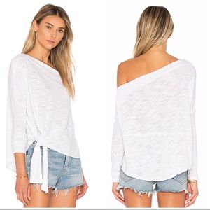 FREE PEOPLE Love Lane White Tee size S